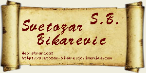 Svetozar Bikarević vizit kartica
